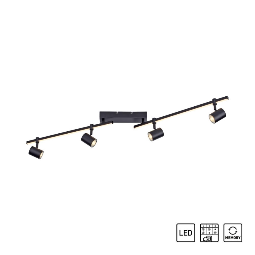 Paul Neuhaus 6525-18 - LED-kohdevalaisin BARIK 4xGU10/4,5W/230V + LED/10W