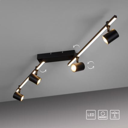 Paul Neuhaus 6525-18 - LED-kohdevalo BARIK 4xGU10/4,5W/230V + LED/10W
