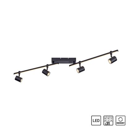 Paul Neuhaus 6525-18 - LED-kohdevalo BARIK 4xGU10/4,5W/230V + LED/10W