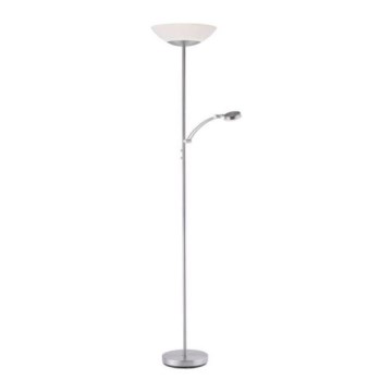 Paul Neuhaus 655-55 - Himmennettävä LED-lattiavalaisin ALFRED 1xLED/28W+1xLED/4W/230V kiiltävä kromi