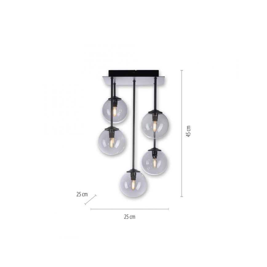 Paul Neuhaus 6719-18 - LED Kattokruunu tangossa WIDOW 5xG9/3W/230V