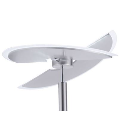 Paul Neuhaus 673-55 - Himmennettävä LED-lattiavalaisin ARTUR 2xLED/21W/230V+1xLED/6W kiiltävä kromi