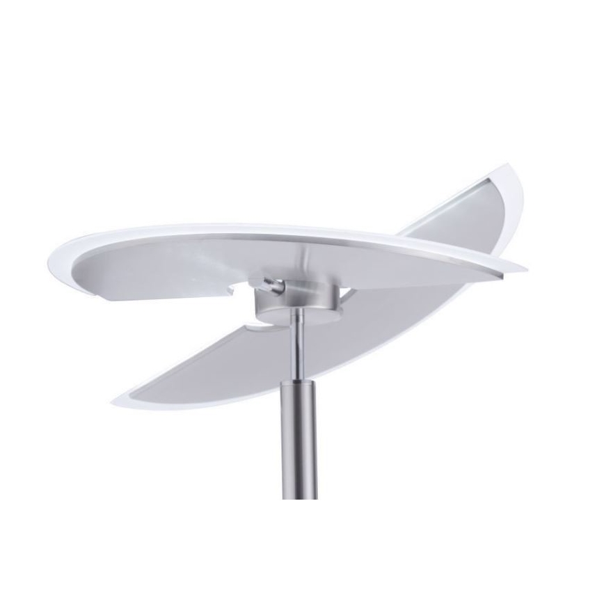 Paul Neuhaus 673-55 - Himmennettävä LED-lattiavalaisin ARTUR 2xLED/21W/230V+1xLED/6W kiiltävä kromi