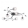 Paul Neuhaus 6737-18 - LED Pinta-asetettava kattokruunu WIDOW 6xG9/3W/230V