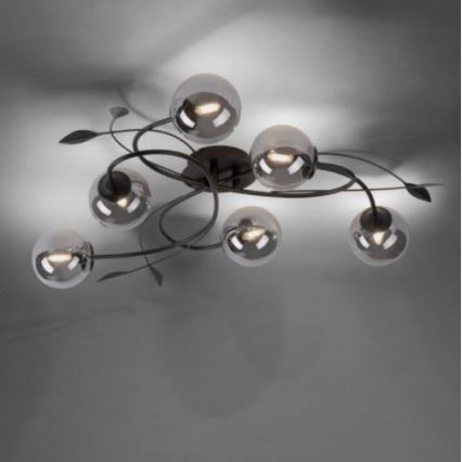 Paul Neuhaus 6737-18 - LED Pinta-asetettava kattokruunu WIDOW 6xG9/3W/230V