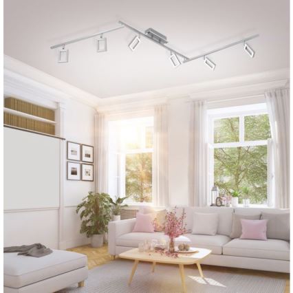 Paul Neuhaus 6965-55 - Himmennettävä LED-kohdevalaisin INIGO 6xLED / 4W / 230V