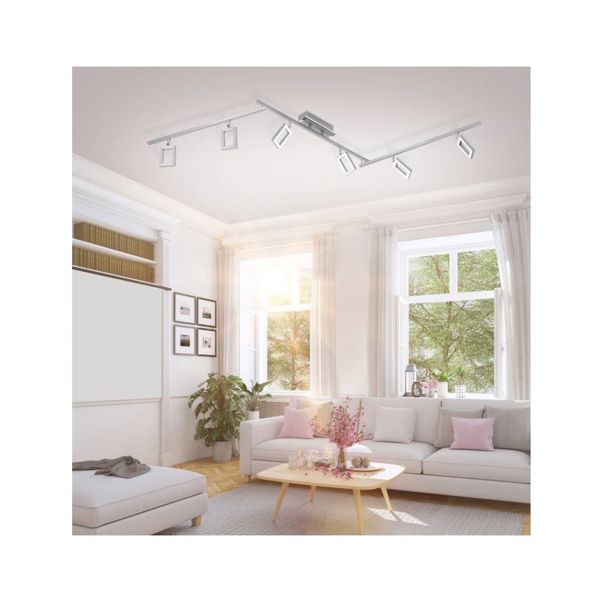 Paul Neuhaus 6965-55 - Himmennettävä LED-kohdevalaisin INIGO 6xLED / 4W / 230V