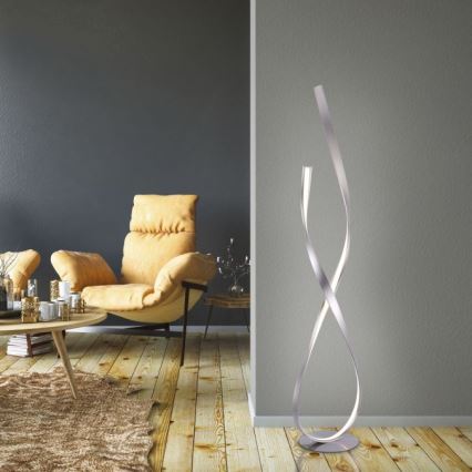 Paul Neuhaus 720-55 - Himmennettävä LED-lattiavalaisin LINDA LED/27W/230V kiiltävä kromi