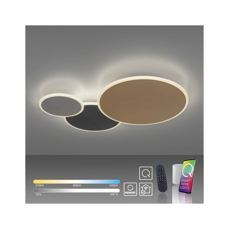 Paul Neuhaus 8007-70 - Himmennettävä LED-kattovalaisin Q-PIATO LED/35W/230V 2700-5000K Wi-Fi + kauko-ohjaus