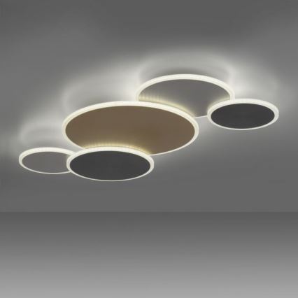 Paul Neuhaus 8008-70 - Himmennettävä LED-kattovalaisin Q-PIATO LED/49W/230V 2700-5000K Wi-Fi + kauko-ohjaus