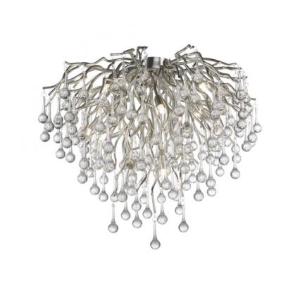 Paul Neuhaus 8091-55 - Kiinteä kattokruunu ICICLE 9xG9/40W/230V halkaisija 50 cm kiiltävä kromi