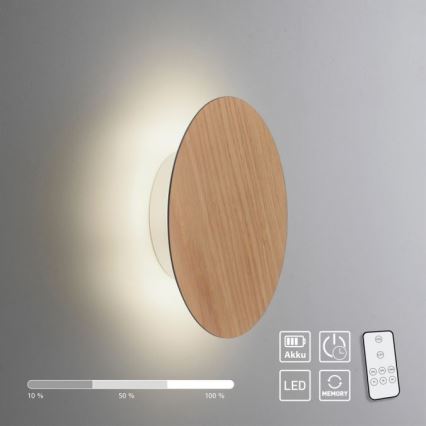 Paul Neuhaus 8152-79 - Himmennettävä LED-seinävalaisin PUNTUA LED/1W/3,7V 2200 mAh + kauko-ohjaus