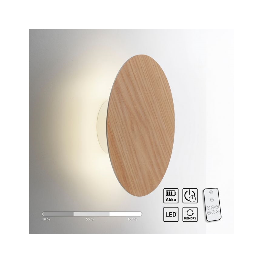 Paul Neuhaus 8153-79 - Himmennettävä LED-seinävalaisin PUNTUA LED/1,3W/3,7V 2200 mAh + kauko-ohjaus