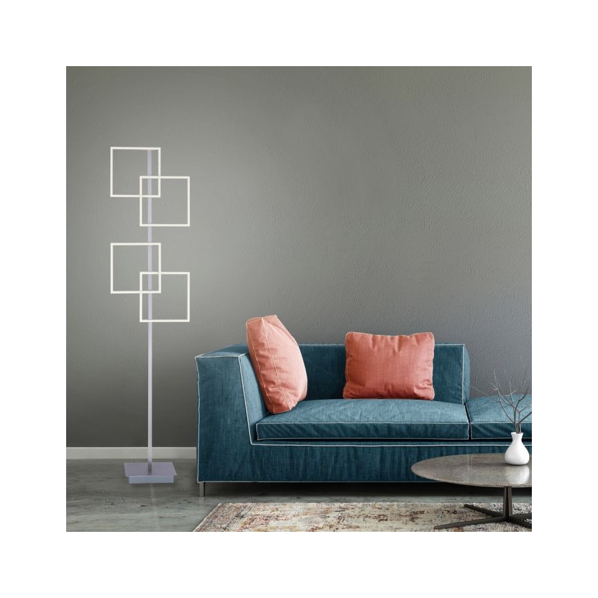Paul Neuhaus 817-55 - LED-himmennettävä lattiavalaisin INIGO 4xLED / 8W / 230V + RC