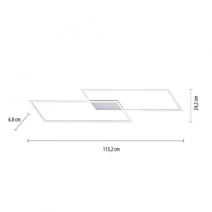 Paul Neuhaus 8194-55 - LED-himmennyskattokruunu INIGO 2xLED/20W/230V
