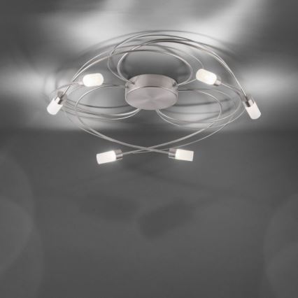 Paul Neuhaus 8250-55 - LED Himmennettävä pinta-asetettava kattokruunu NELIA 6xLED/3W/230V