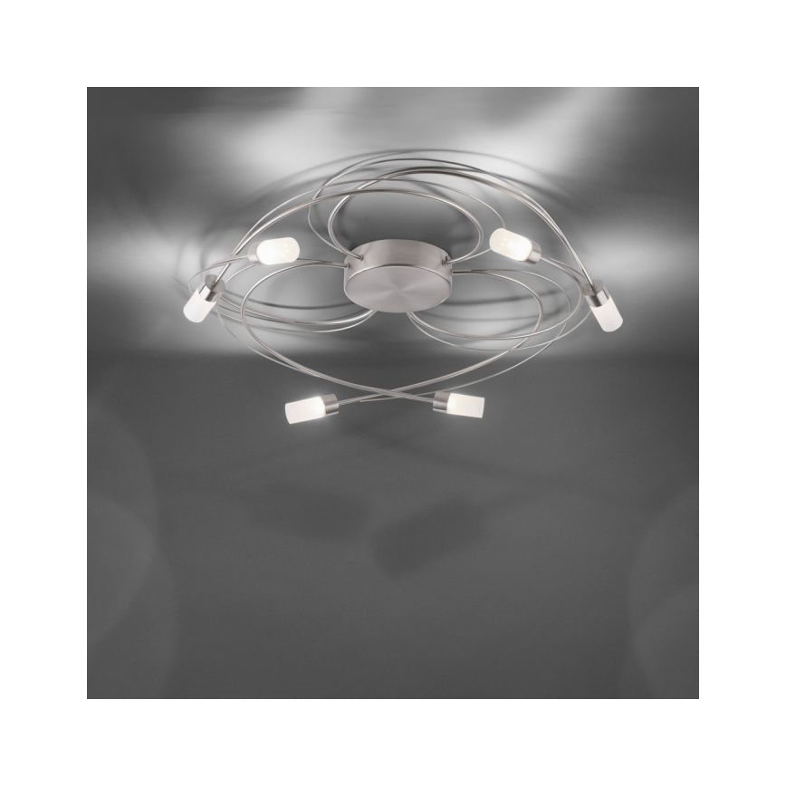 Paul Neuhaus 8250-55 - LED Himmennettävä pinta-asetettava kattokruunu NELIA 6xLED/3W/230V