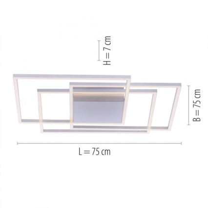 Paul Neuhaus 8256-55 - Himmennettävä LED-kattovalaisin INIGO 3xLED/16W/230V