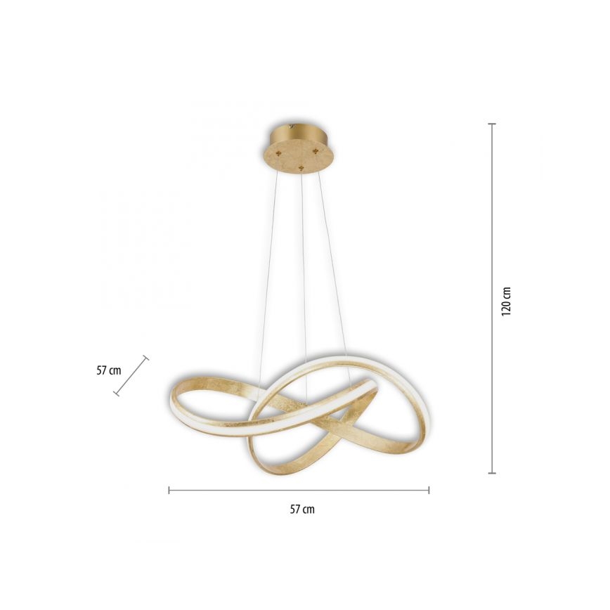 Paul Neuhaus 8291-12 - Himmennettävä LED-kattokruunu johdossa MELINDA LED/30W/230V