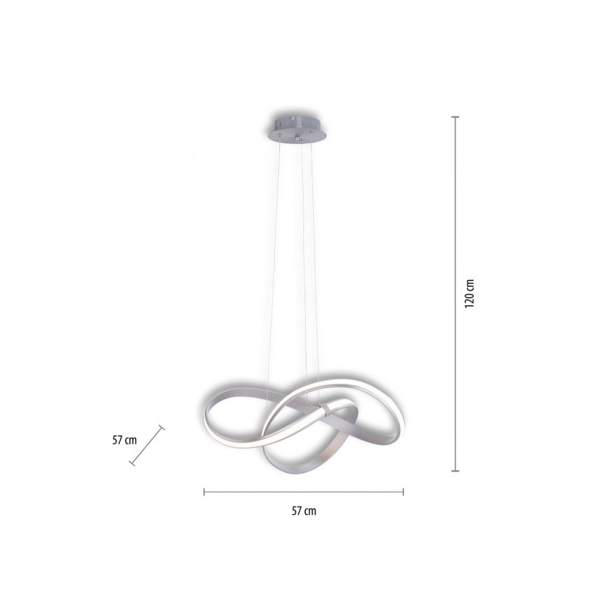Paul Neuhaus 8291-55 - Himmennettävä LED-kattokruunu johdossa MELINDA LED/30W/230V