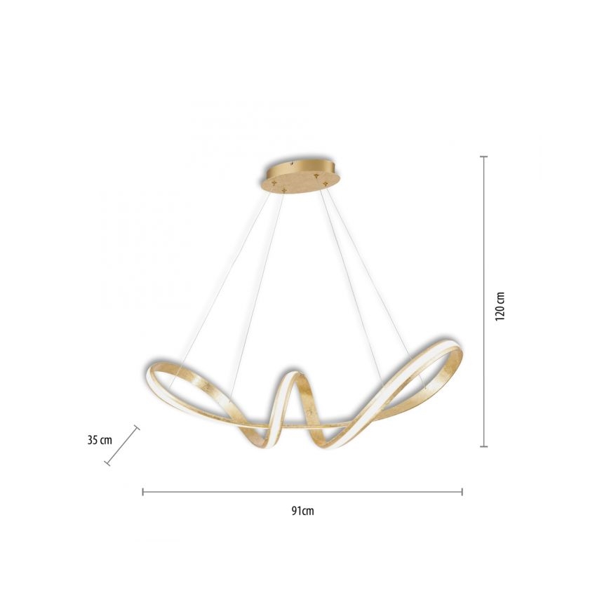 Paul Neuhaus 8292-12 - Himmennettävä LED-kattokruunu johdossa MELINDA LED/38W/230V