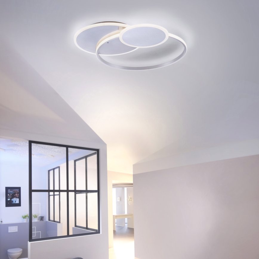 Paul Neuhaus 8318-55 - Himmennettävä LED-kattovalaisin EMILIO LED/53W/230V + kauko-ohjaus