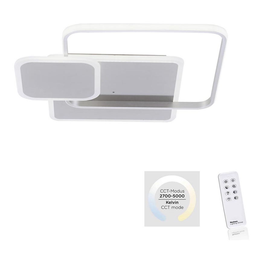 Paul Neuhaus 8319-55 - Himmennettävä LED-kattovalaisin EMILIO LED/53W/230V + kauko-ohjaus