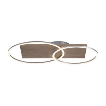 Paul Neuhaus 8329-79 - LED-himmennyskattokruunu PALMA LED/26W/230V 2700-5000K mänty + kauko-ohjaus
