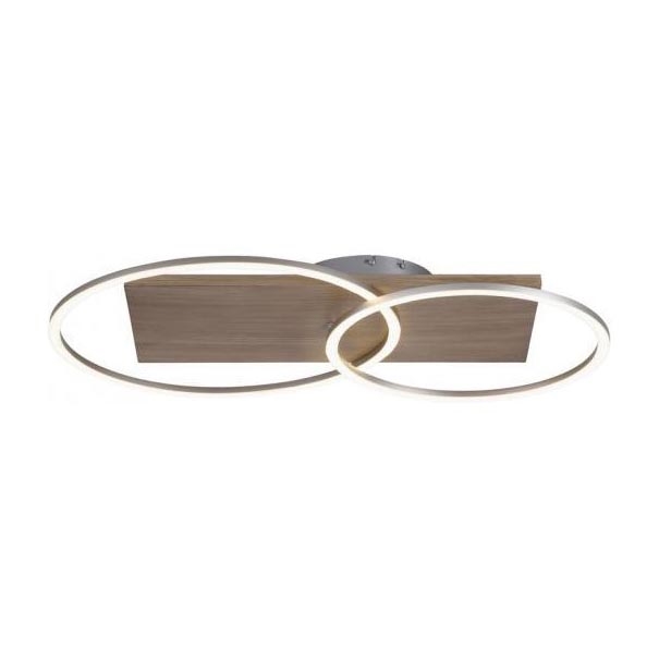 Paul Neuhaus 8329-79 - LED-himmennyskattokruunu PALMA LED/26W/230V 2700-5000K mänty + kauko-ohjaus
