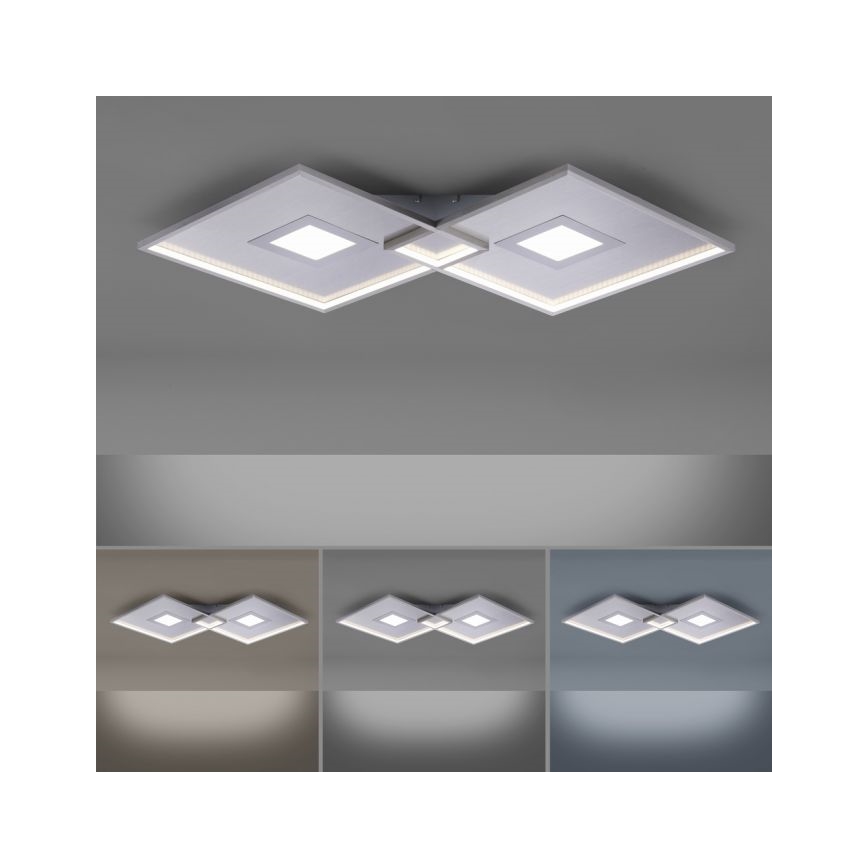 Paul Neuhaus 8378-55 - Himmennettävä LED-kattovalaisin AMARA LED/45W/230V kiiltävä kromi + kauko-ohjaus