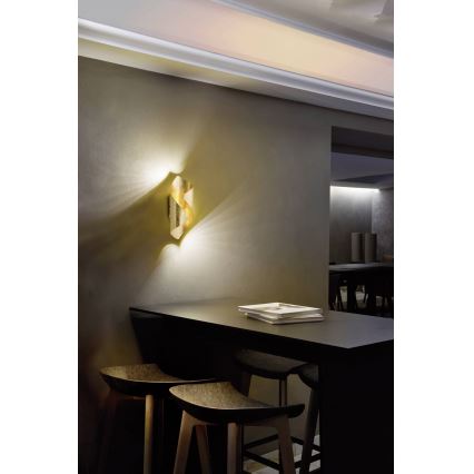 Paul Neuhaus 9030-12 - LED-seinävalo NEVIS LED/6W/230V kulta