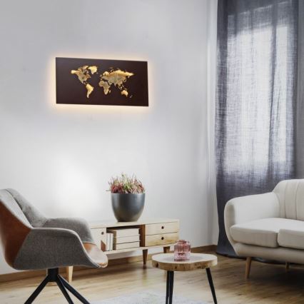 Paul Neuhaus 9056-48 - LED Seinäkoristevalo MAP LED/25W/230V 3000K