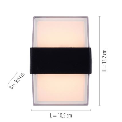Paul Neuhaus 9480-13 - LED Ulkoseinävalo CARA LED/8W/230V IP44
