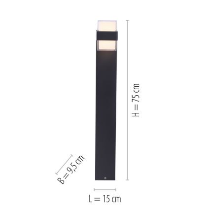 Paul Neuhaus 9481-13 - LED Ulkolamppu CARA LED/8W/230V IP44