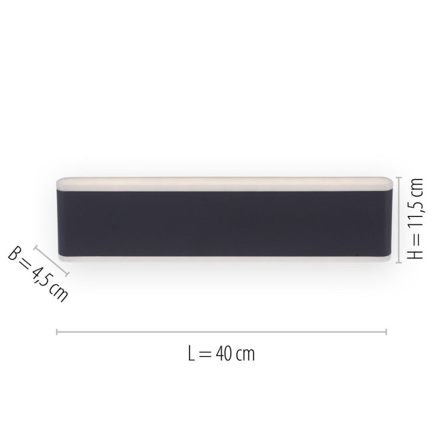 Paul Neuhaus 9484-13 - LED Himmennettävä ulkoseinävalo ELSA 2xLED/9W/230V IP65