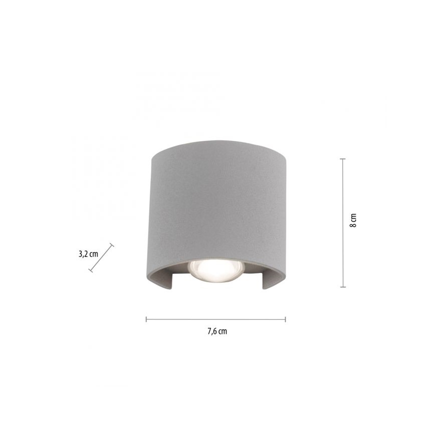 Paul Neuhaus 9486-21 - LED-ulkoseinävalaisin CARLO 2xLED/1,7W/230V IP54
