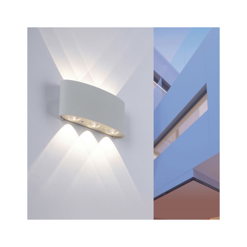 Paul Neuhaus 9488-21 - LED-ulkoseinävalo CARLO 6xLED/0,8W/230V IP54