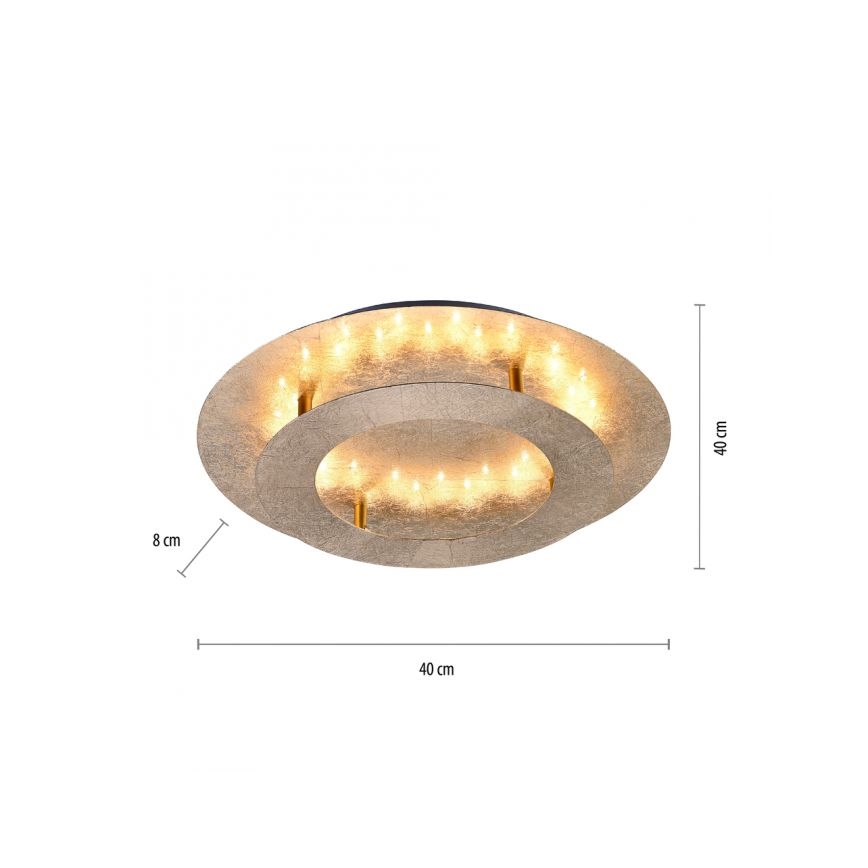 Paul Neuhaus 9620-12 - LED-kattovalo NEVIS LED/18W/230V kulta