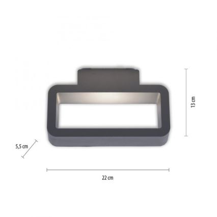 Paul Neuhaus 9668-13 - LED-ulkoseinävalo HENDRIK LED/5,2W/230V IP54