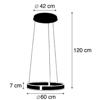 Paul Neuhaus - LED-himmennettävä kattokruunu anturilla ARINA LED / 27W / 230V
