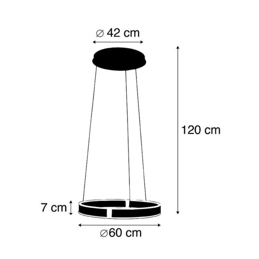 Paul Neuhaus - LED-himmennettävä kattokruunu anturilla ARINA LED / 27W / 230V