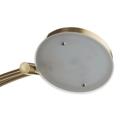 Paul Neuhaus - 655-60 - Himmennettävä LED-lattiavalaisin ALFRED 1xLED/28W/230V+1xLED/4W/230V messinki