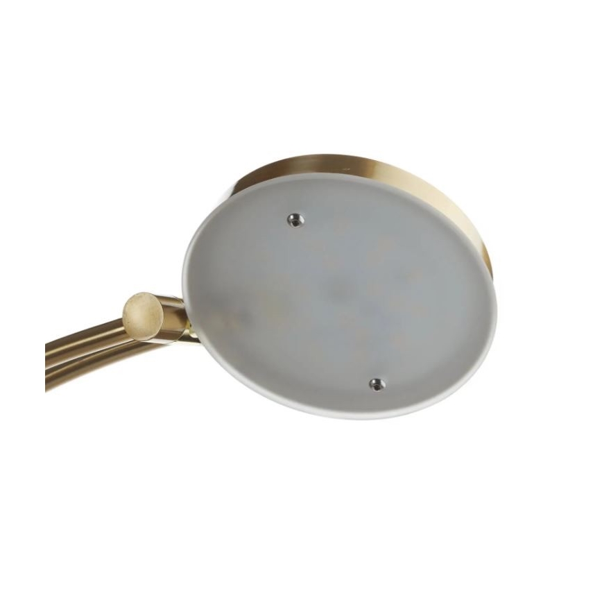 Paul Neuhaus - 655-60 - Himmennettävä LED-lattiavalaisin ALFRED 1xLED/28W/230V+1xLED/4W/230V messinki