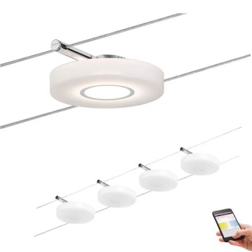 Paulmann 50109 - SETTI 4xLED/4,4W Himmennettävä kohdevalo johtosysteemiin SMART DISC 230V