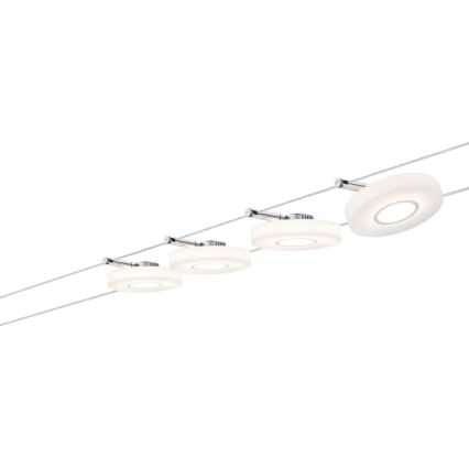Paulmann 50109 - SETTI 4xLED/4,4W Himmennettävä kohdevalo johtosysteemiin SMART DISC 230V