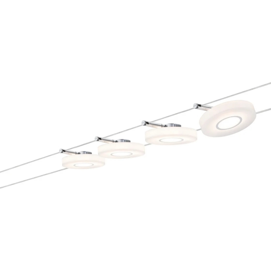 Paulmann 50109 - SETTI 4xLED/4,4W Himmennettävä kohdevalo johtosysteemiin SMART DISC 230V