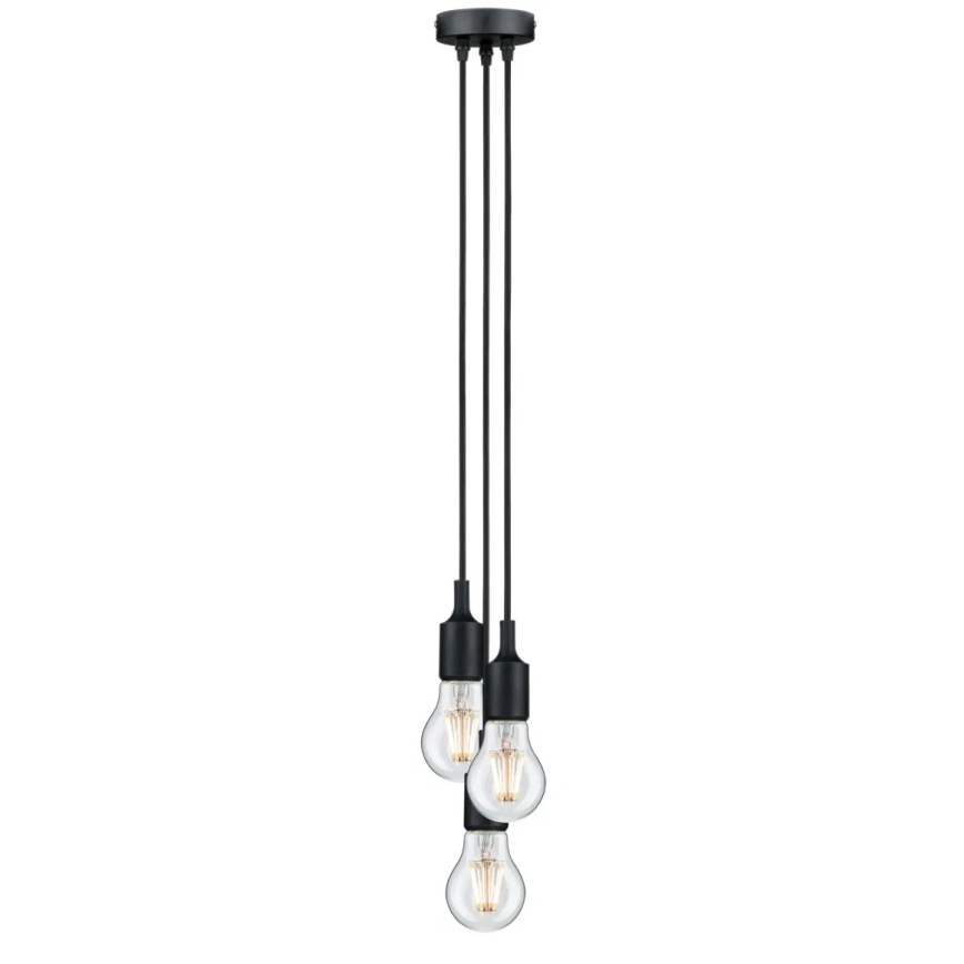 Paulmann 50382 - 3xE27/60W Sähköjohto KETIL 230V
