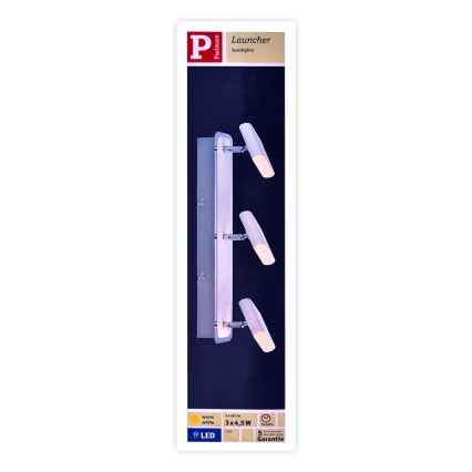 Paulmann 66636 - 3xLED/4,5W Kohdevalo LAUNCHER 230V