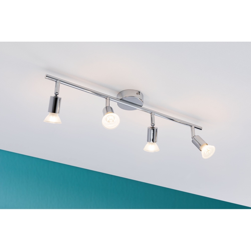 Paulmann 66753 - 4xGU10/10W IP44 Kylpyhuoneen kohdevalo CAROLINA 230V