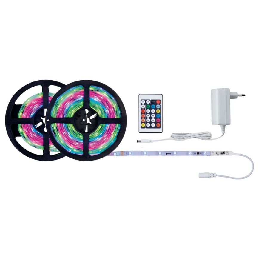 Paulmann 70514 - LED RGB / 15W himmennettävä nauha yksinkertainen 7,5m 230V + RC